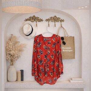 🪸🌸100% cotton Shabby chic tunic 100% cotton XL ptp 25”